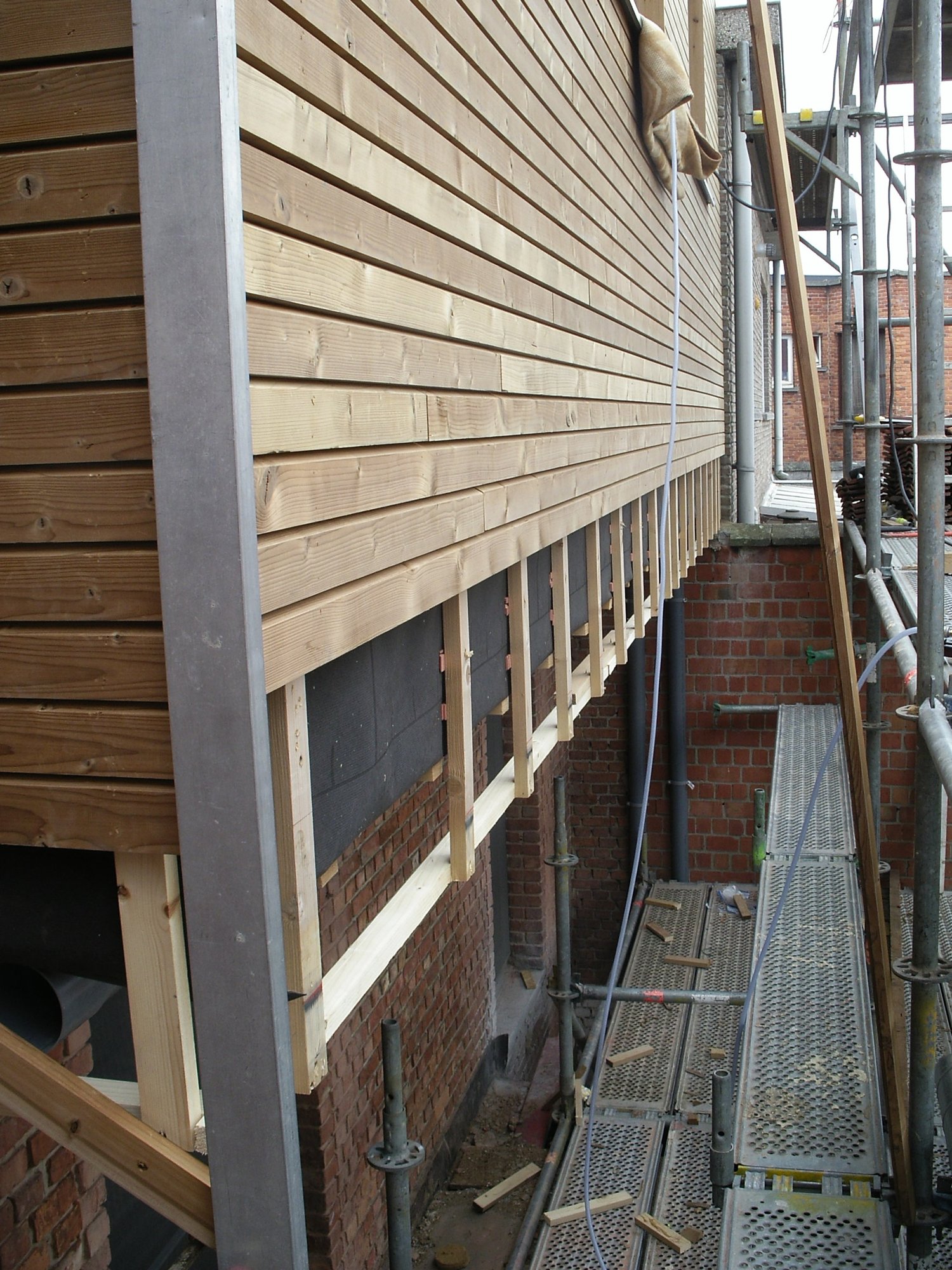 Houten bijgebouw
